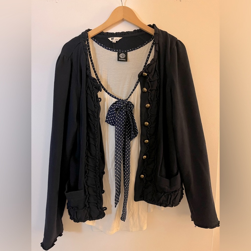 Cute Outfit - Babeau shirt with Kut from the Kloth Sweater